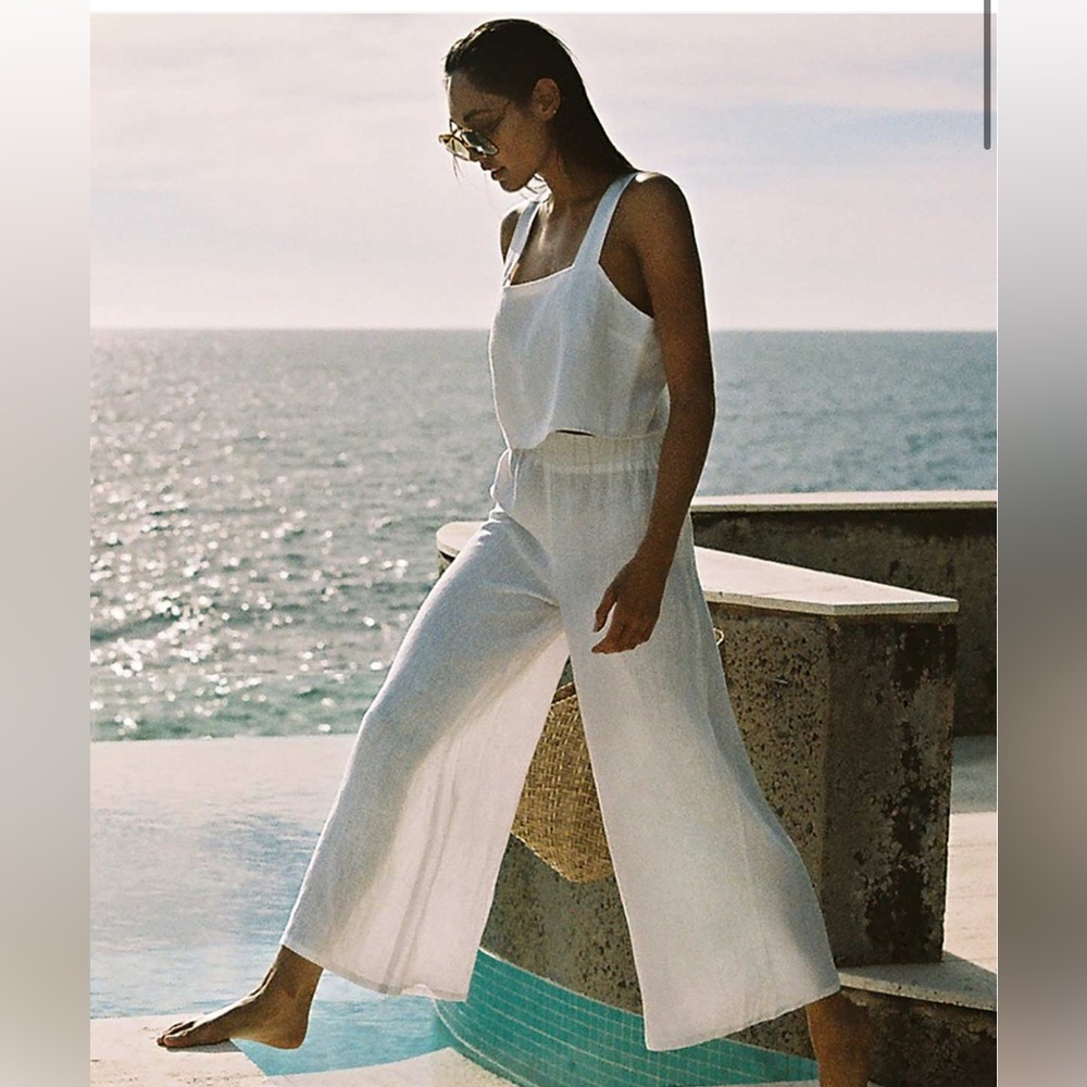 Vitamin A Tallows Linen Wide Leg Pant & Top